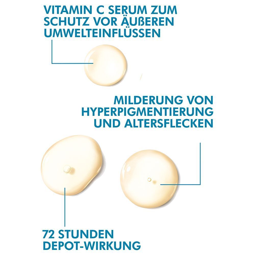 Tropfen von SkinCeuticals Phloretin CF Serum, die Schutz vor Umwelteinflüssen und Linderung von Hyperpigmentierung zeigen.