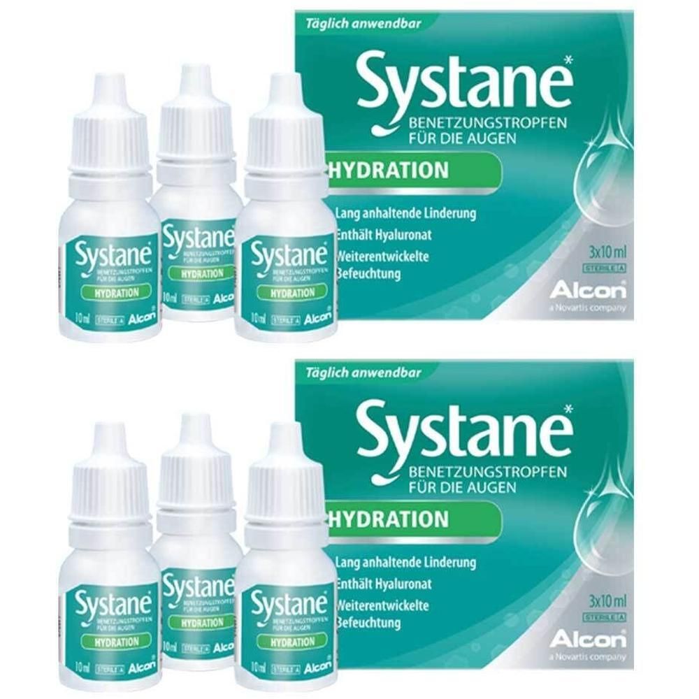Systane Hydration Benetzungstropfen für die Augen x2 2x3x10 ml Augentropfen