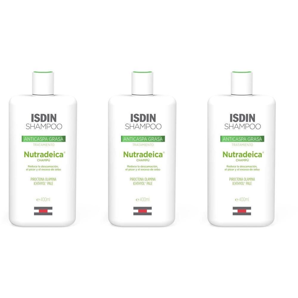 Isdin Nutradeica Shampoo g.Schupp.u.fettiges Haar x3 3x400 ml