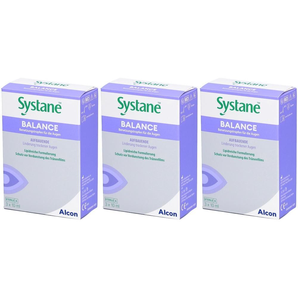 Systane Balance Benetzungstropfen für die Augen x3 3x3x10 ml Augentropfen