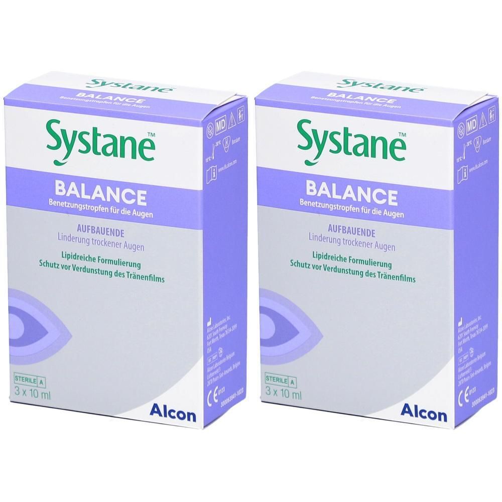 Systane Balance Benetzungstropfen für die Augen x2 2x3x10 ml Augentropfen