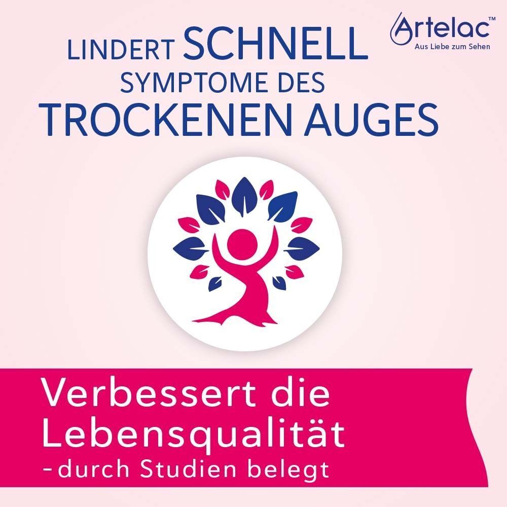 Artelac® Rebalance lindert schnell Symptome des trockenen Auges und verbessert die Lebensqualität.