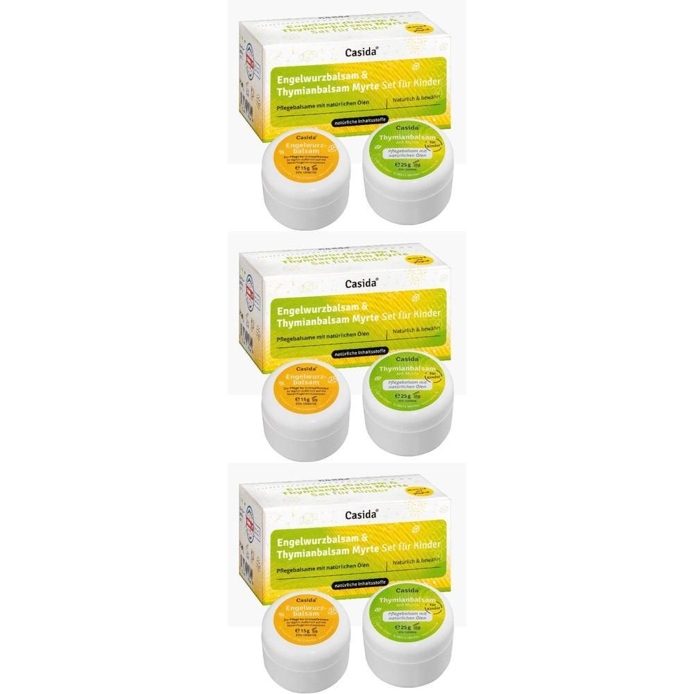 Engelwurzbalsam & Thymianbalsam m.Myrte Kinder Set x3 3x40 g Balsam