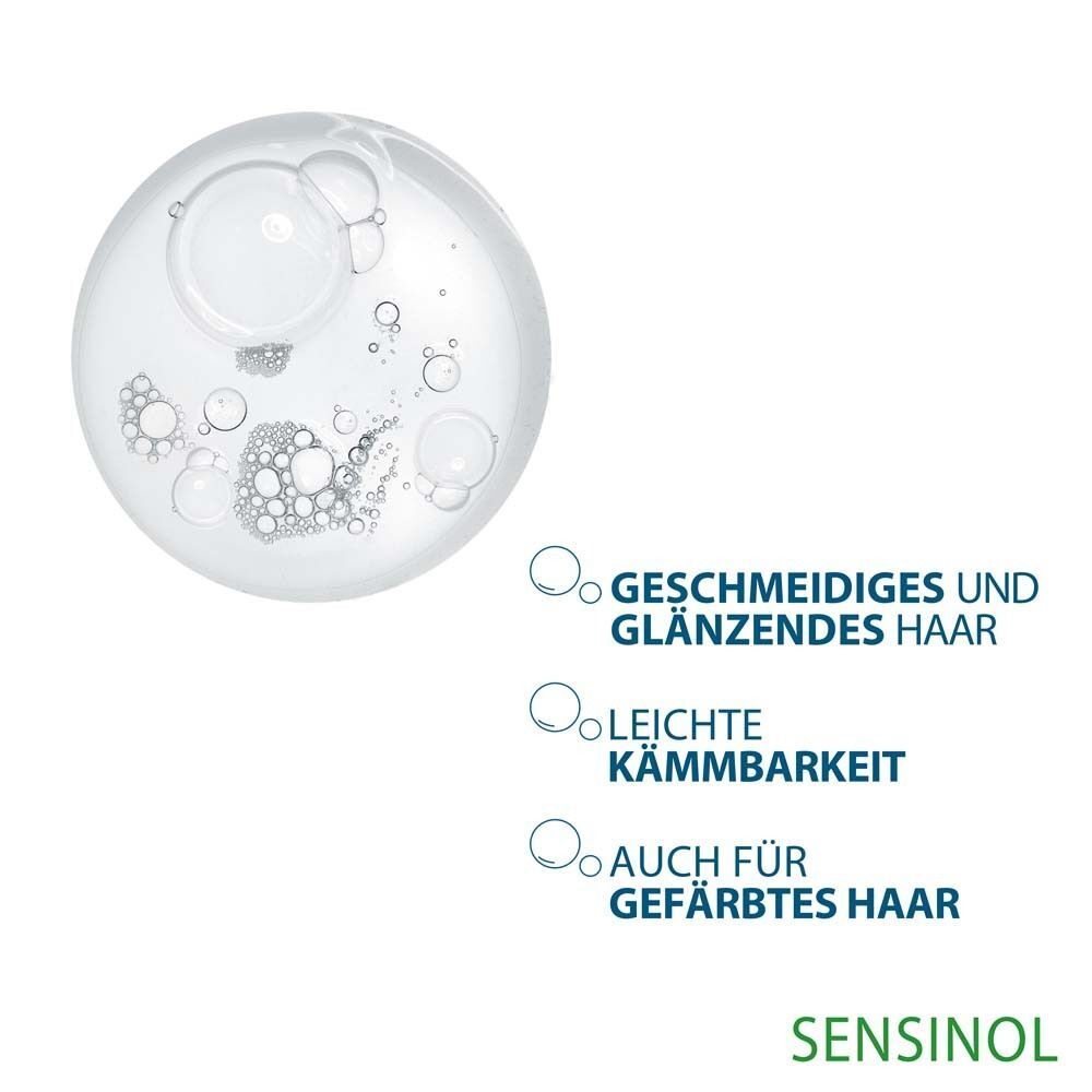 Ducray Sensinol Pflegeshampoo für geschmeidiges, glänzendes und leicht kämmbares Haar.