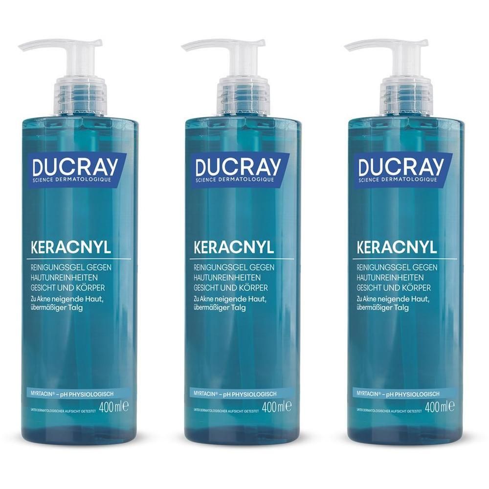 Ducray Keracnyl Waschgel x3 3x400 ml Gel