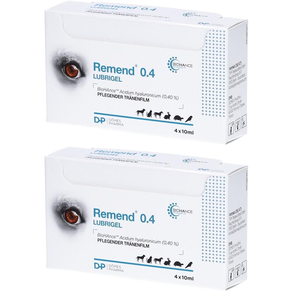 Remend Lubrigel f.Hund/Katze/Pferd x2 2x4x10 ml Augentropfen