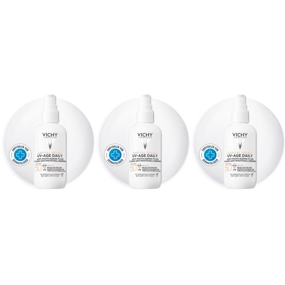 Vichy Capital Soleil UV-Age daily LSF 50+ x3 3x80 ml Flüssigkeit
