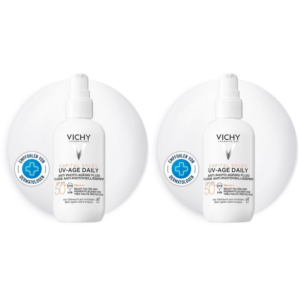 Vichy Capital Soleil UV-Age daily LSF 50+ x2 2x80 ml Flüssigkeit
