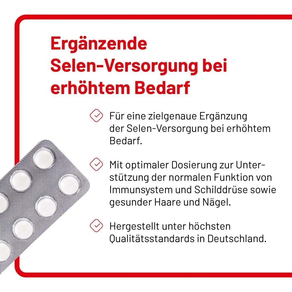 Uniselen® 200 NE: Ergänzende Selen-Versorgung, unterstützt Immunsystem und Schilddrüse, hergestellt in Deutschland.