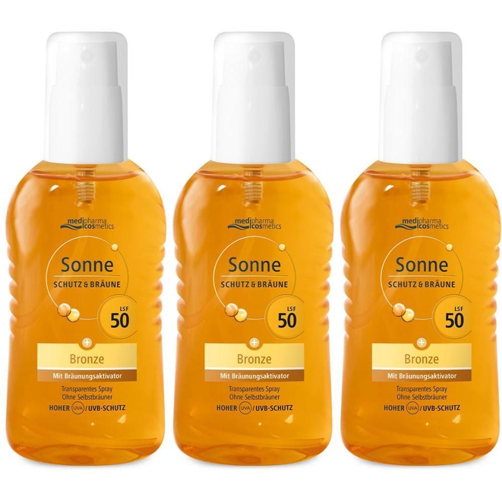 Sonne Schutz & Bräune Spray bronze LSF 50 x3 3x200 ml