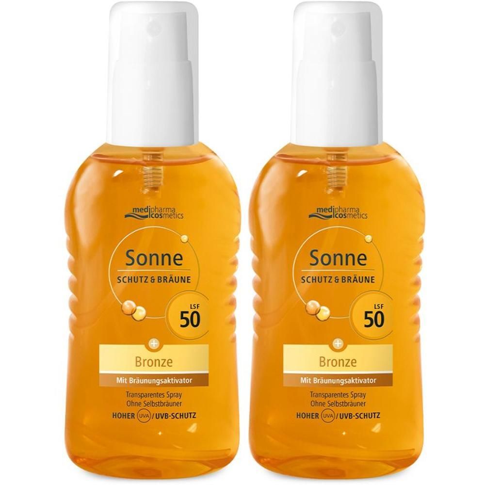 Sonne Schutz & Bräune Spray bronze LSF 50 x2 2x200 ml
