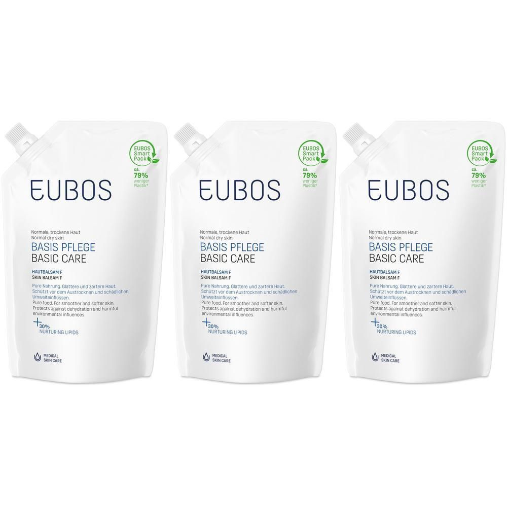 Eubos Hautbalsam F Lotio Nachfüllbeutel x3 3x400 ml Lotion