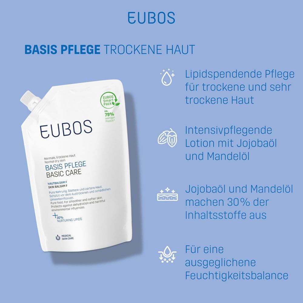 EUBOS Basis Pflege Hautbalsam F Nachfüllbeutel für trockene & sehr trockene Haut