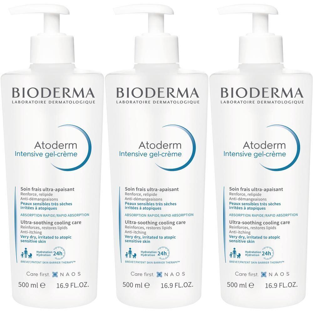 Bioderma Atoderm Intensive Gel-Creme x3 3x500 ml Gel