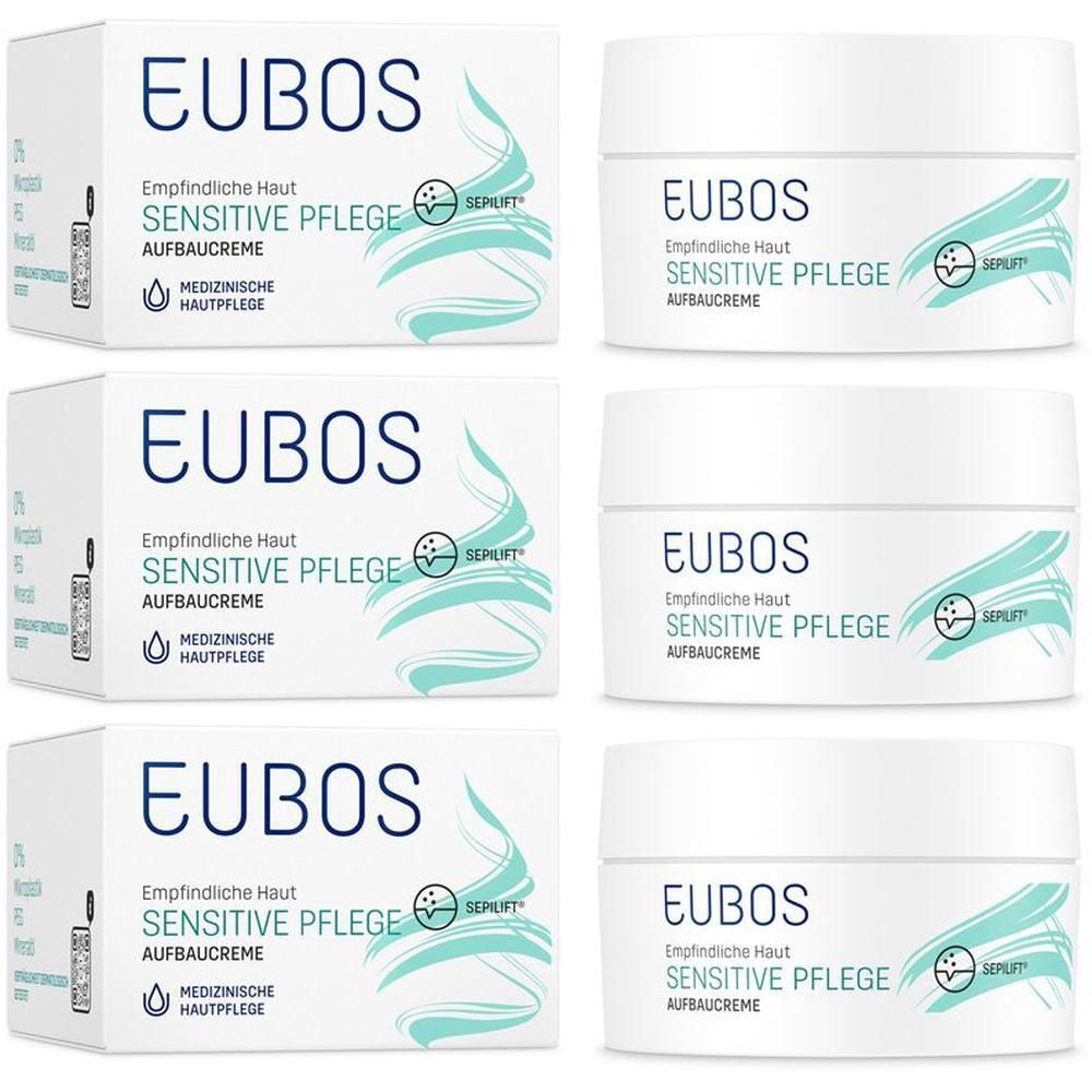 Eubos Sensitive Aufbaucreme Nachtpflege x3 3x50 ml Creme