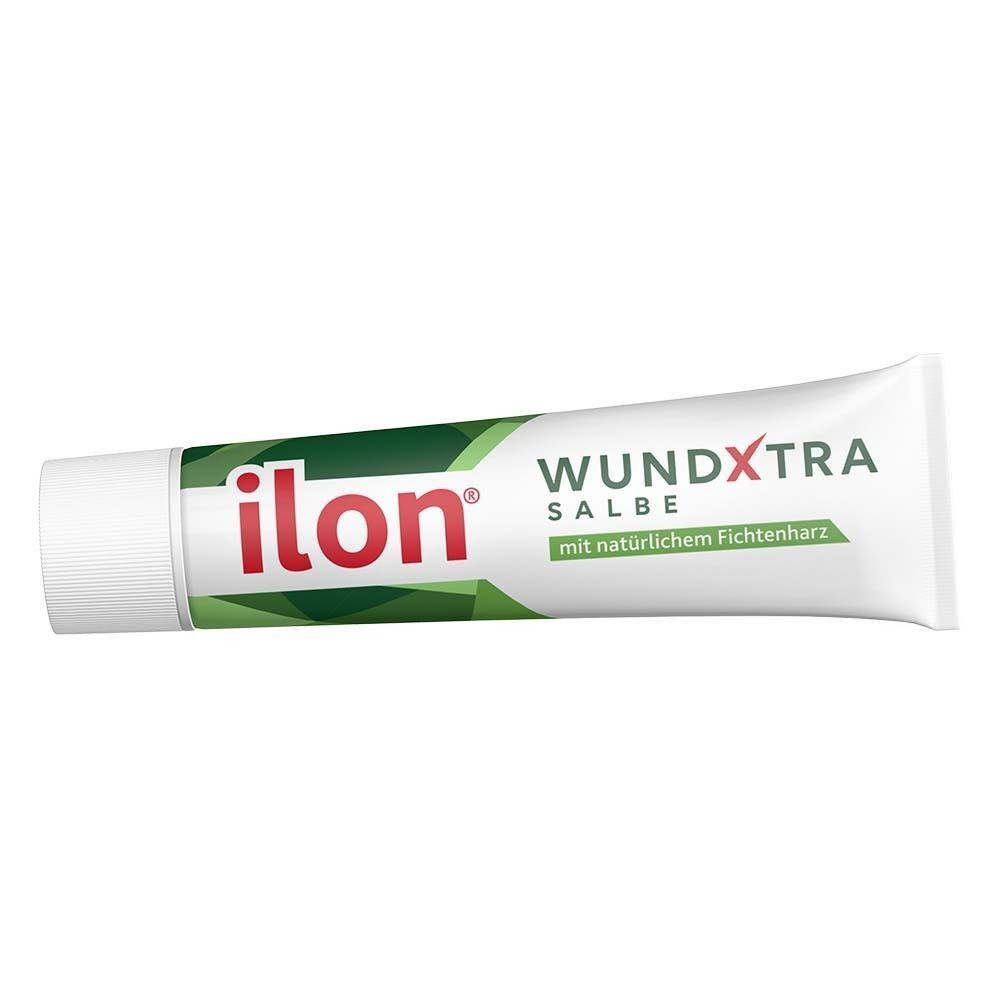 Eine Tube ilon® WUNDXTRA Salbe mit Fichtenharz.