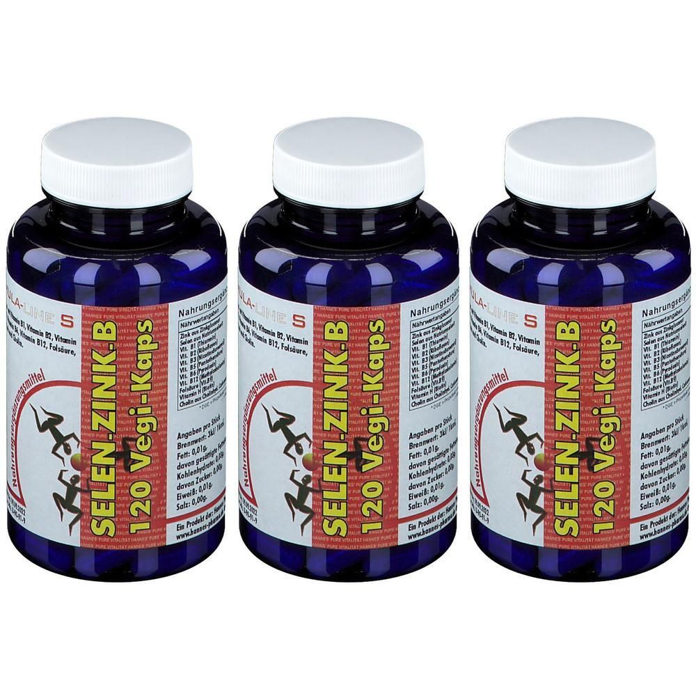 Selen Zink Vit.B Komplex Vegi-Kaps 480 mg x3 3x120 St Kapseln