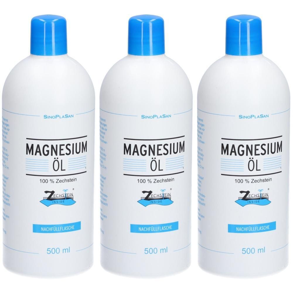 Magnesiumöl 100% Zechstein x3 3x500 ml Flüssigkeit