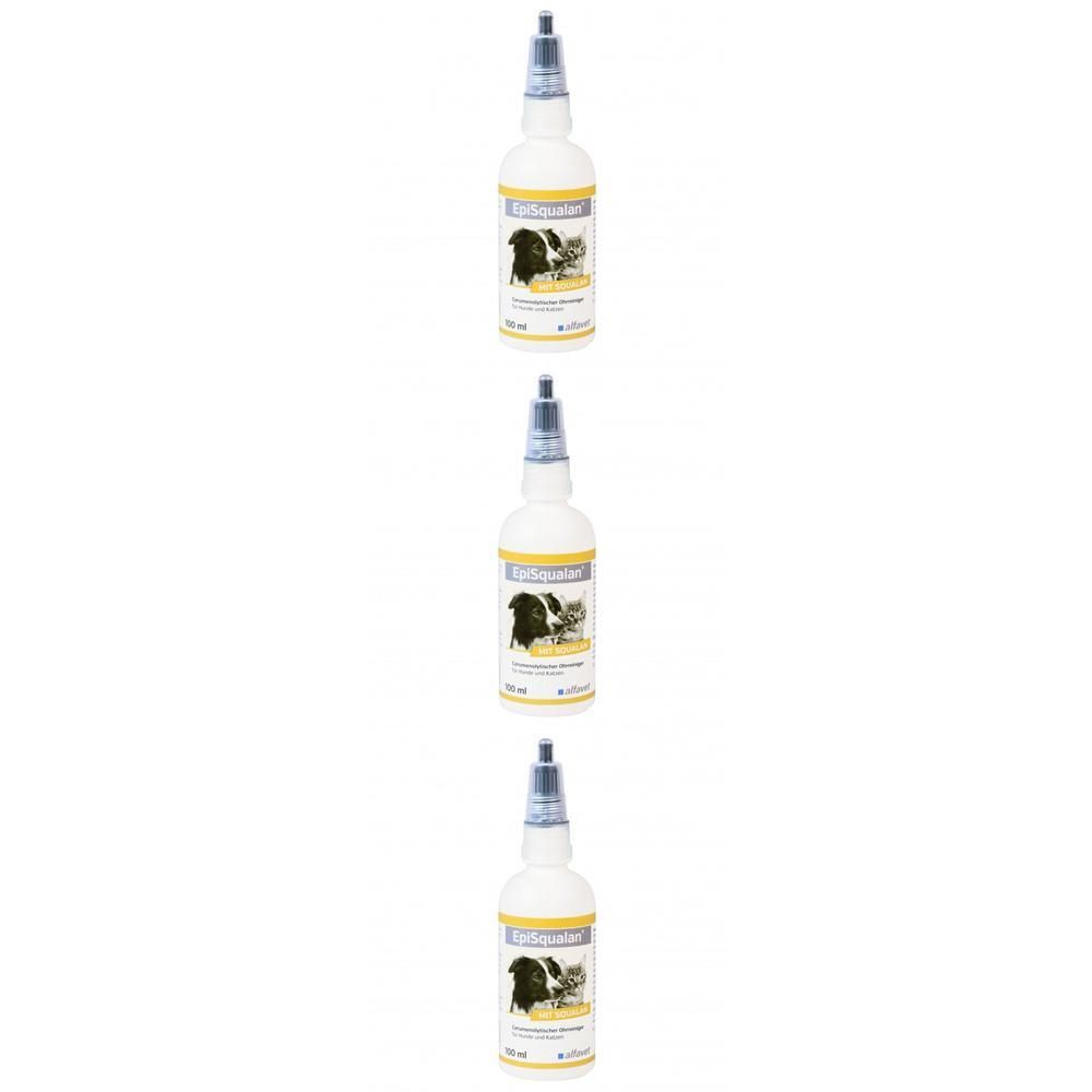 Episqualan Ohrreiniger f.Hunde/Katzen x3 3x1x100 ml Liquidum