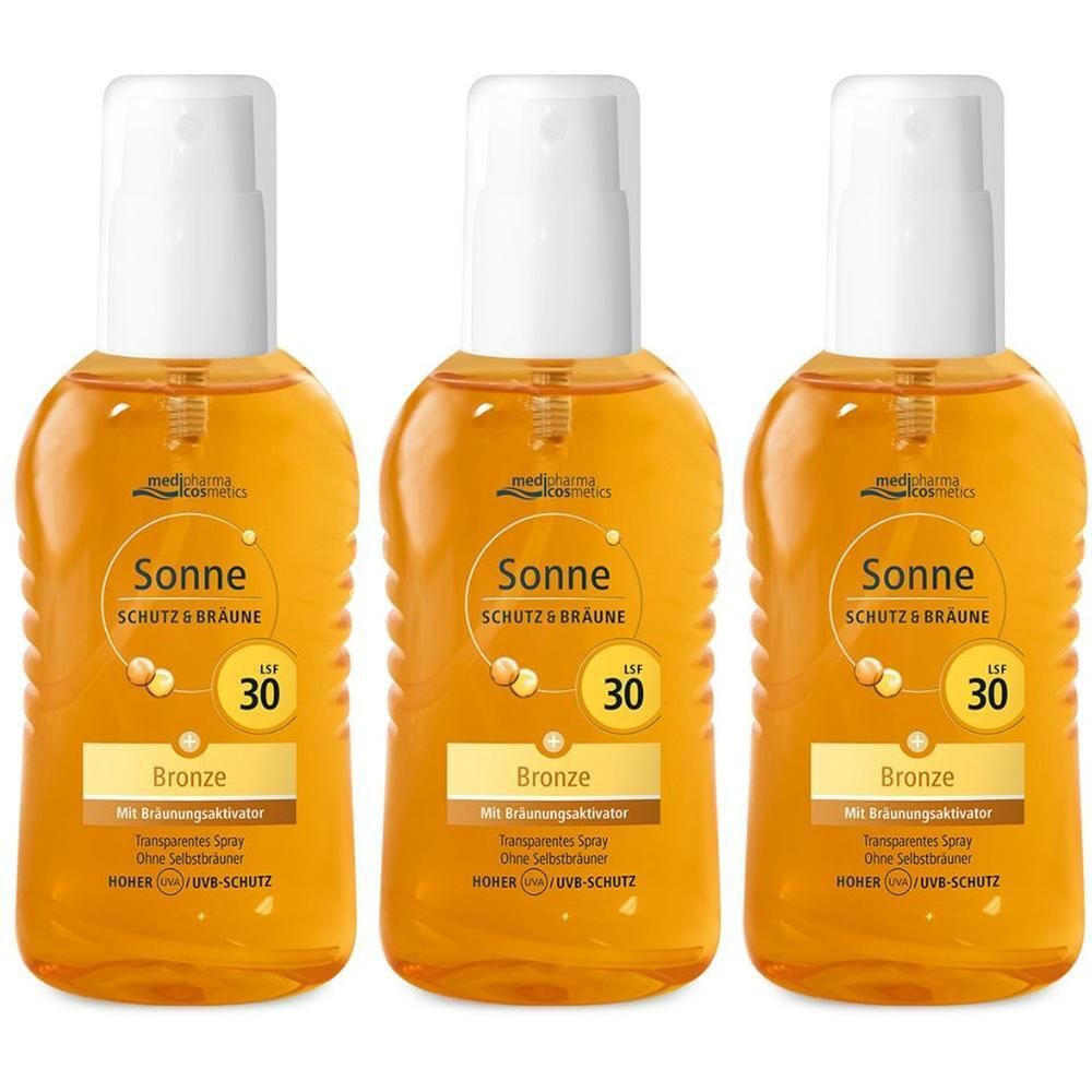 Sonne Schutz & Bräune Spray bronze LSF 30 x3 3x200 ml