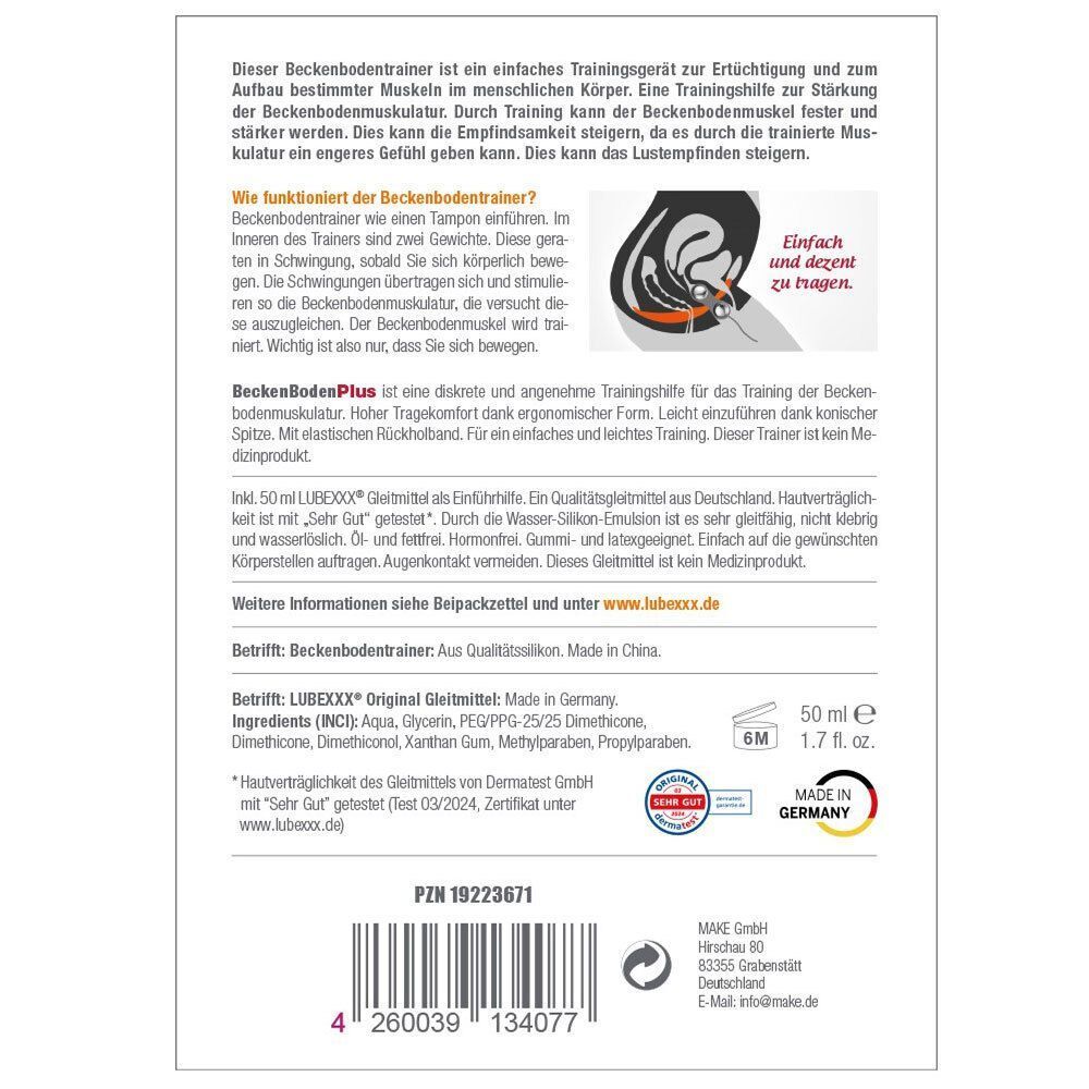 LUBEXXX® BeckenBodenPlus Trainingshilfe-Set