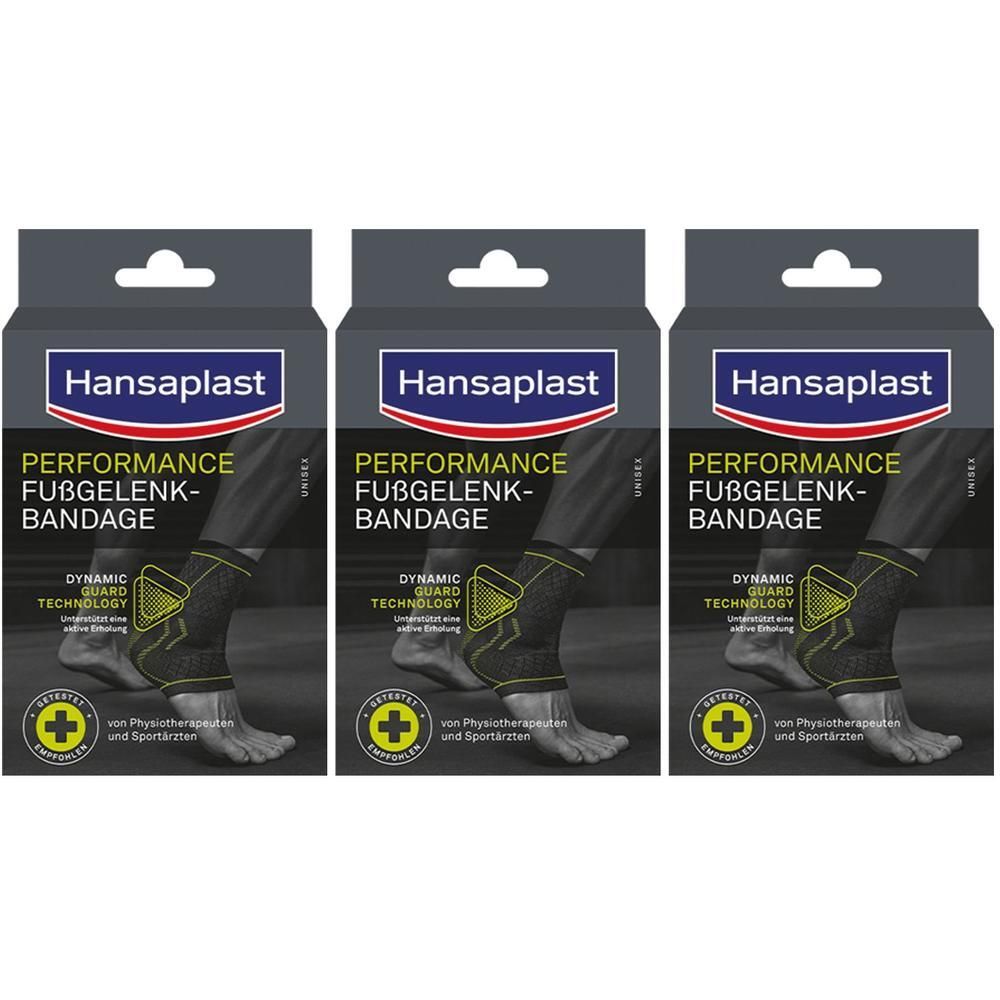 Hansaplast Sport Fußgelenk-Bandage Gr.L x3 3x1 St Bandage(s)