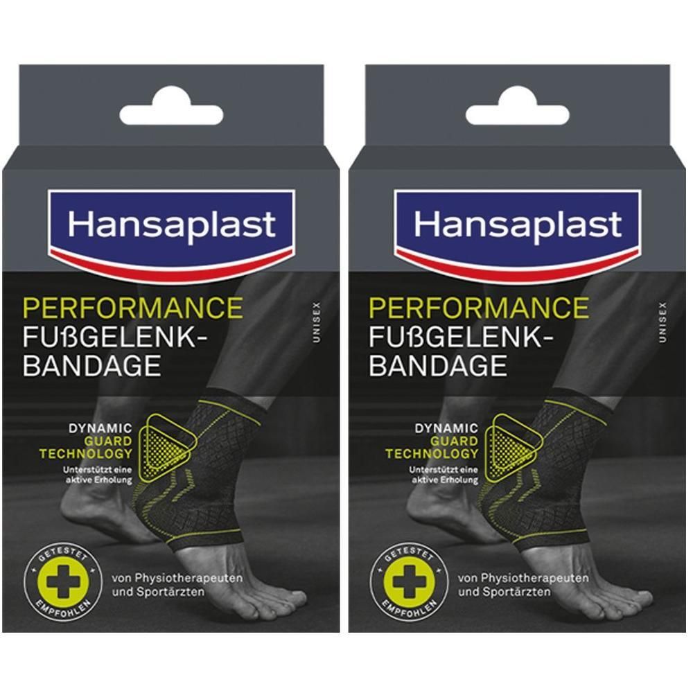 Hansaplast Sport Fußgelenk-Bandage Gr.L x2 2x1 St Bandage(s)