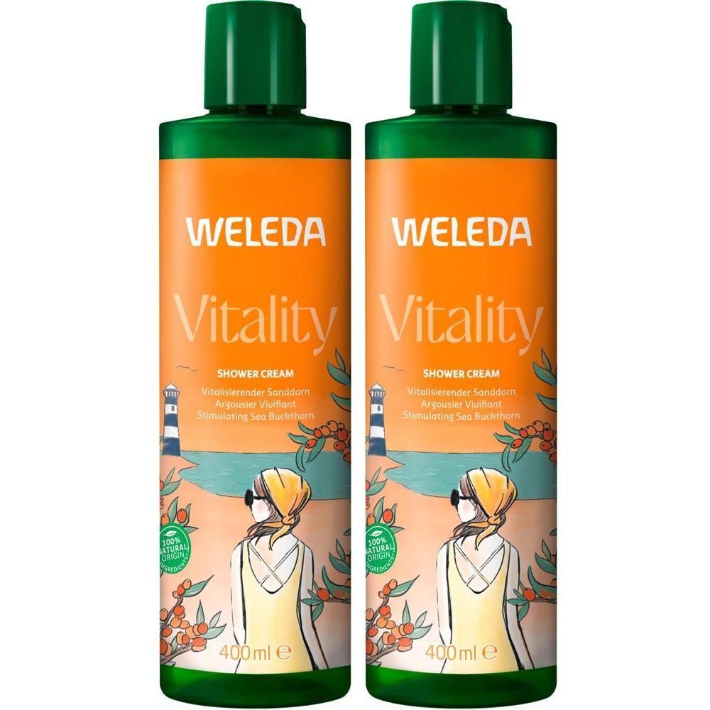 Weleda Vitality Shower Cream Sanddorn x2 2x400 ml Duschgel