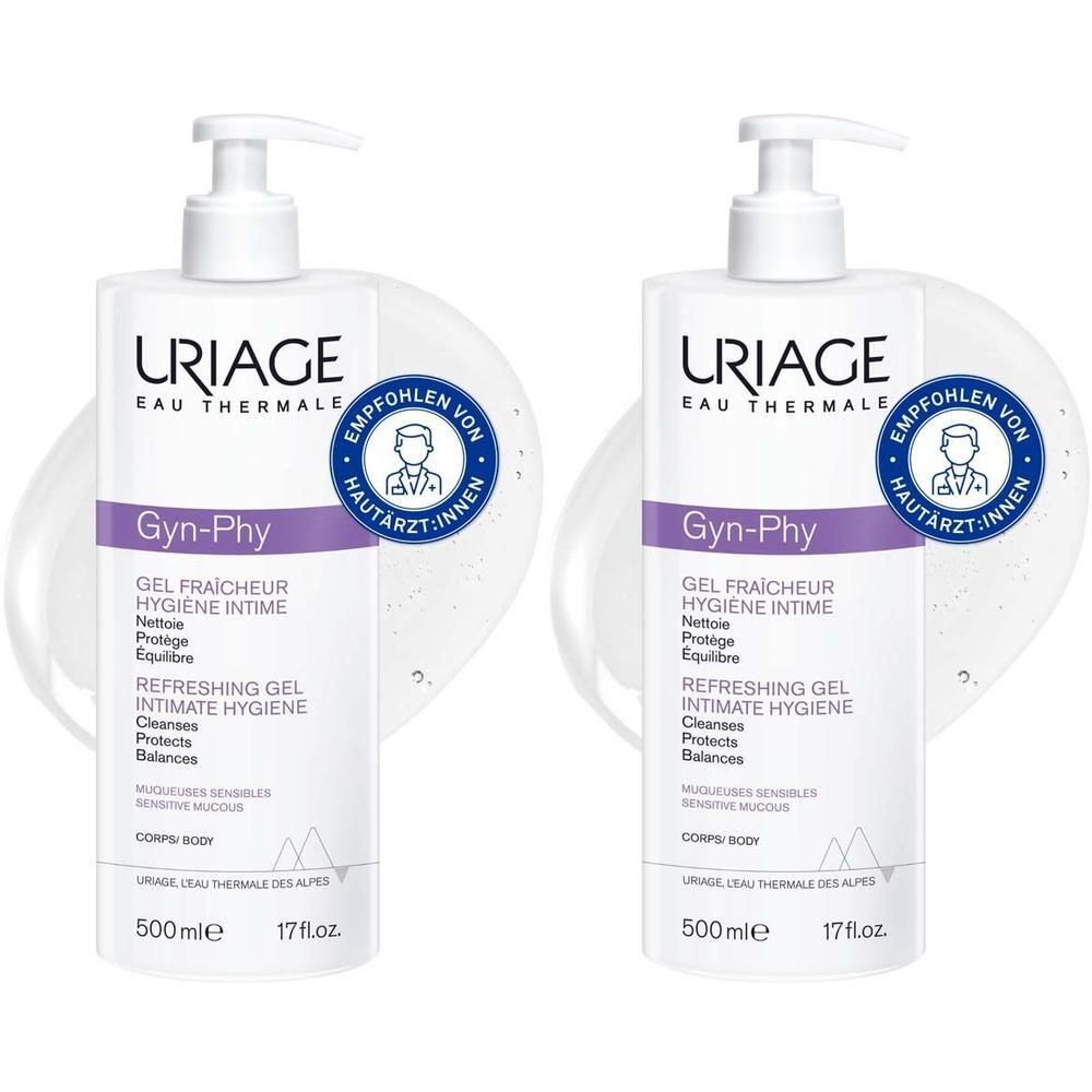 Uriage Gyn-PHY erfrischendes Gel Intimhygiene x2 2x500 ml