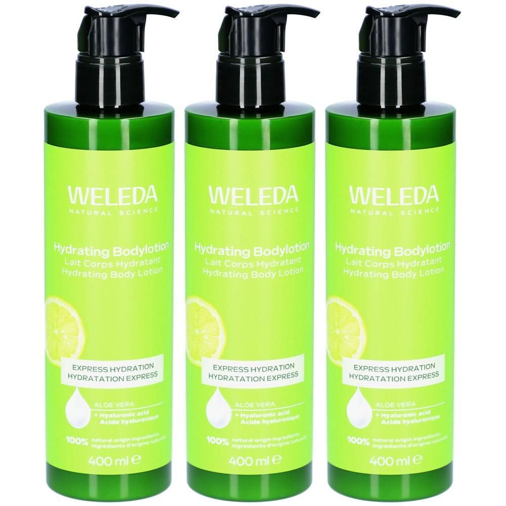 Weleda hydrating Bodylotion x3 3x400 ml Lotion