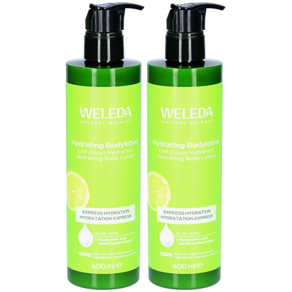 Weleda hydrating Bodylotion x2 2x400 ml Lotion