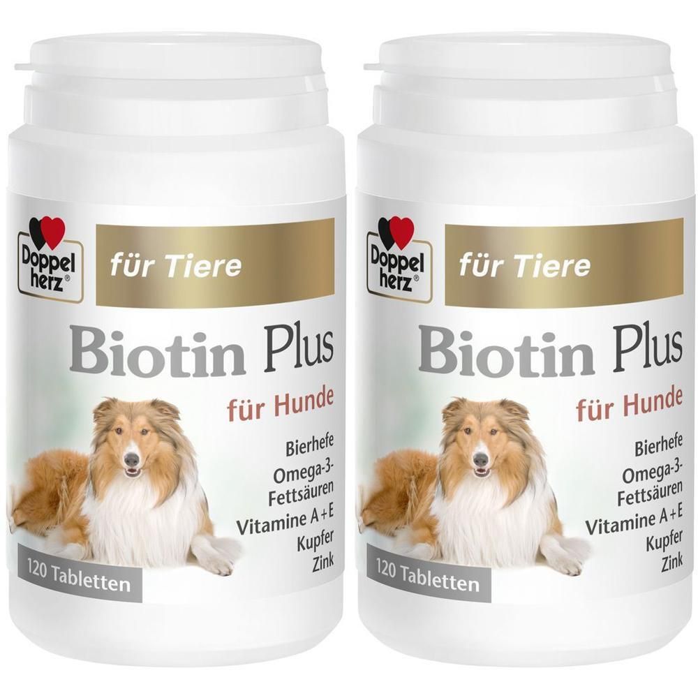 Doppelherz für Tiere Biotin Plus Tabletten f.Hunde x2 2x120 St