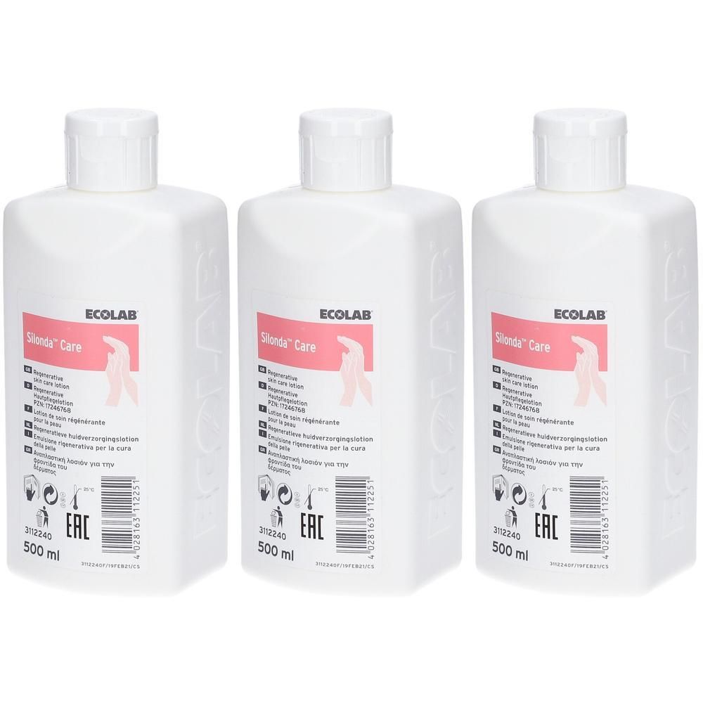 Silonda Care Hautpflege Lotion Spenderflasche x3 3x500 ml