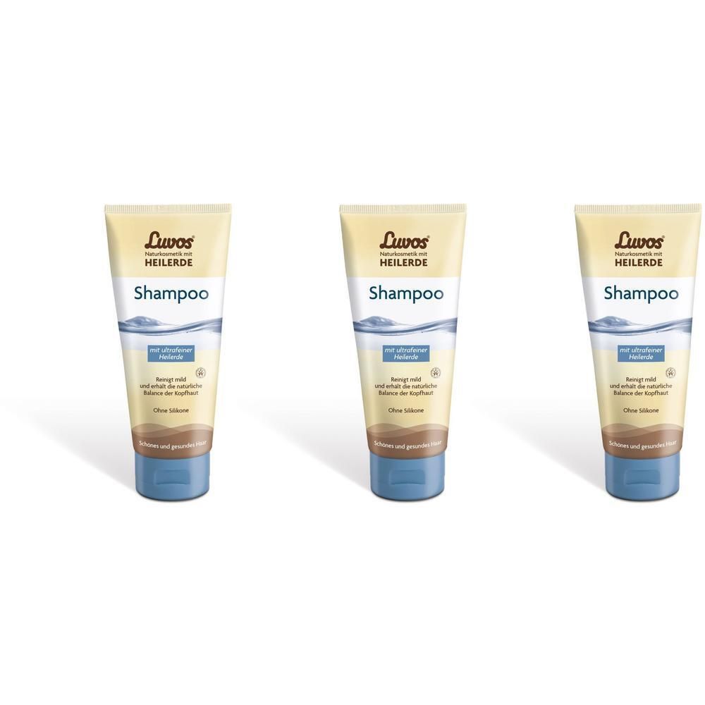Luvos Naturkosmetik mit Heilerde Haarshampoo x3 3x200 ml Shampoo