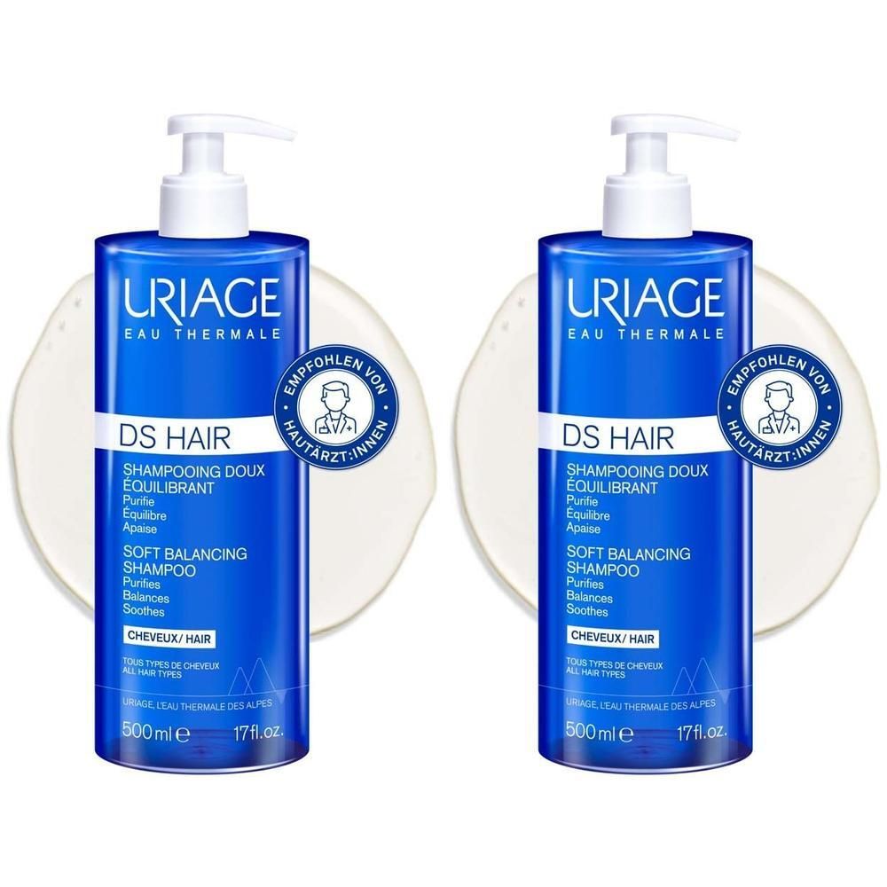 Uriage DS Hair sanft regulierendes Shampoo x2 2x500 ml