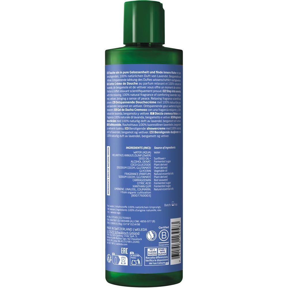 Weleda Relax Shower Cream Lavendel