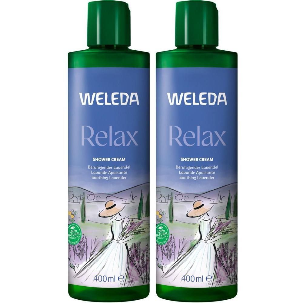 Weleda Relax Shower Cream Lavendel x2 2x400 ml Duschgel