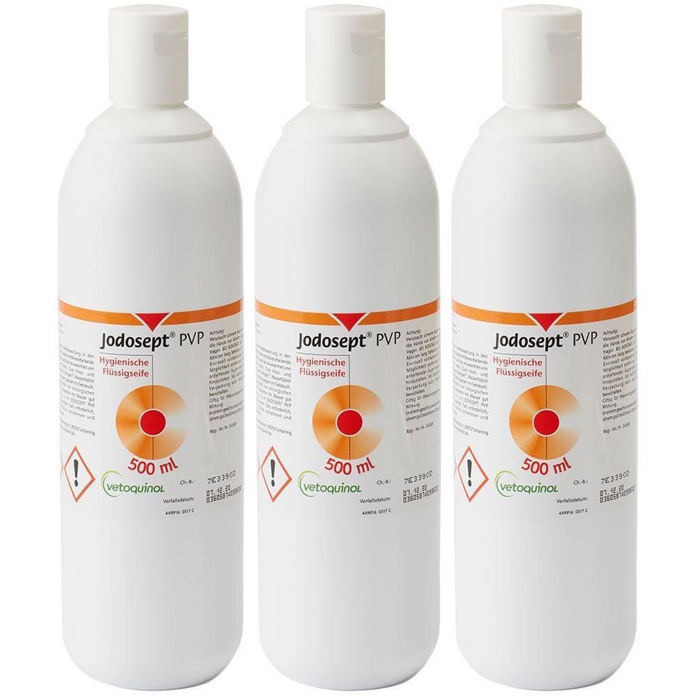 Jodosept PVP jodhaltige Flüssigseife x3 3x500 ml