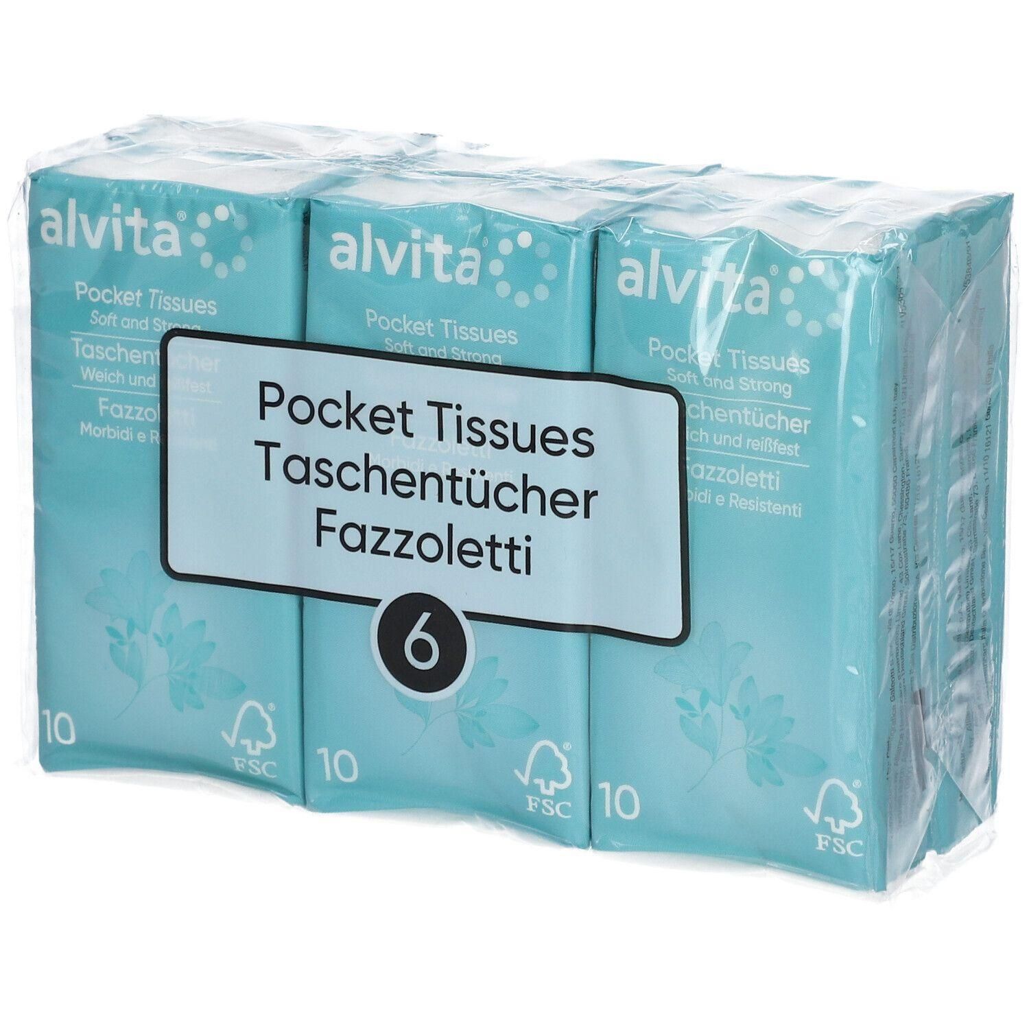 Alvita Taschentücher x4 4x6x10 St Tücher
