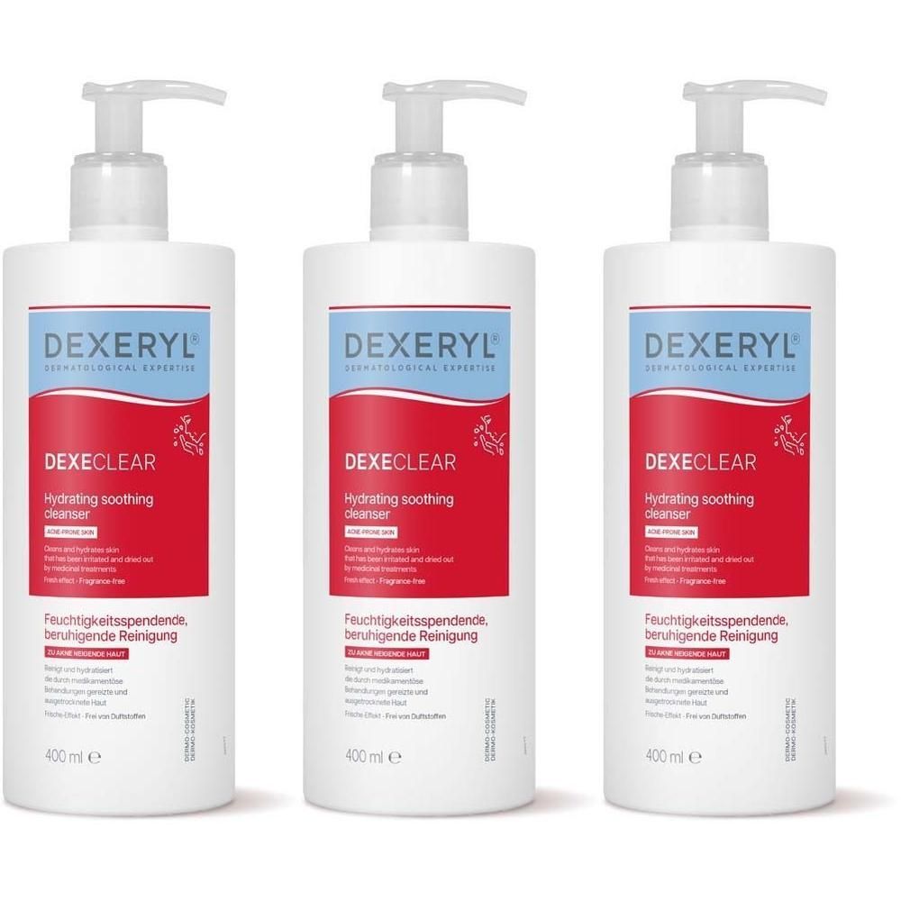 Dexeryl Dexeclear Reinigung feuchtigkeitsspendend x3 3x400 ml Gel