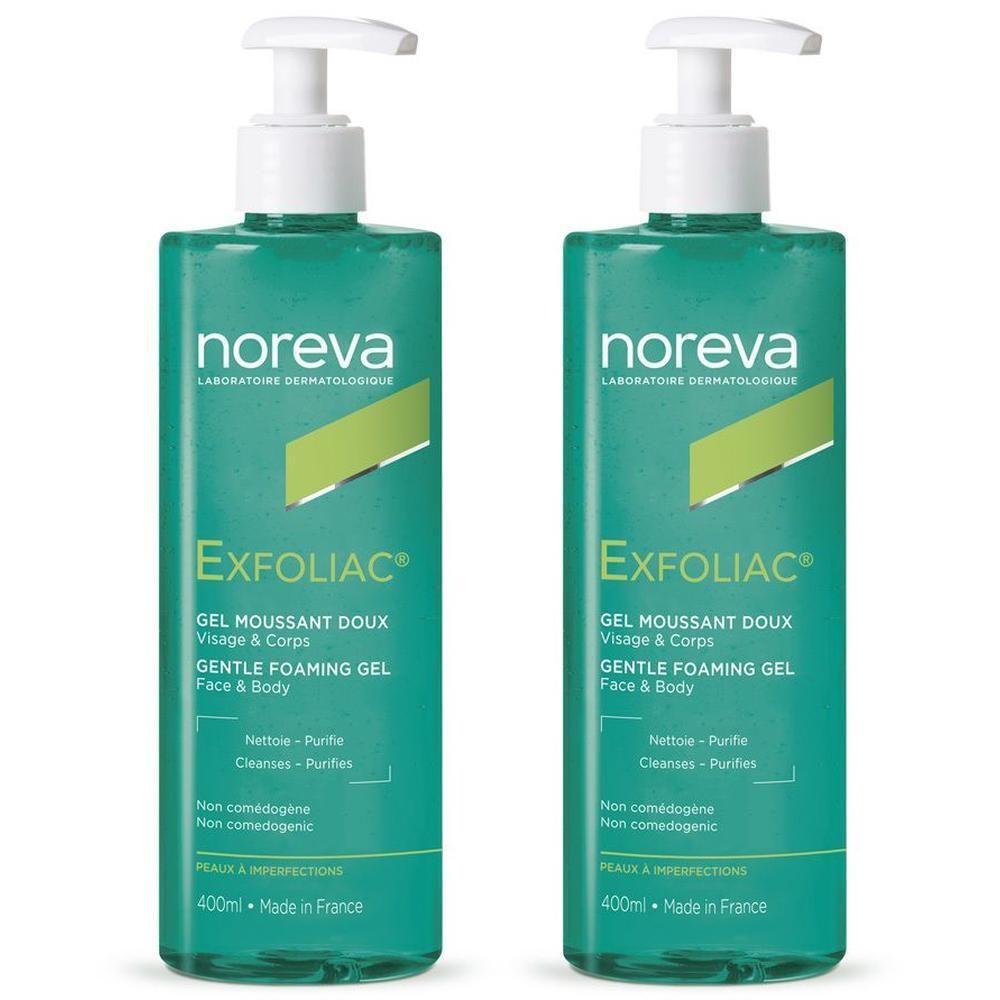 Noreva Exfoliac Reinigungsgel mild x2 2x400 ml Gel