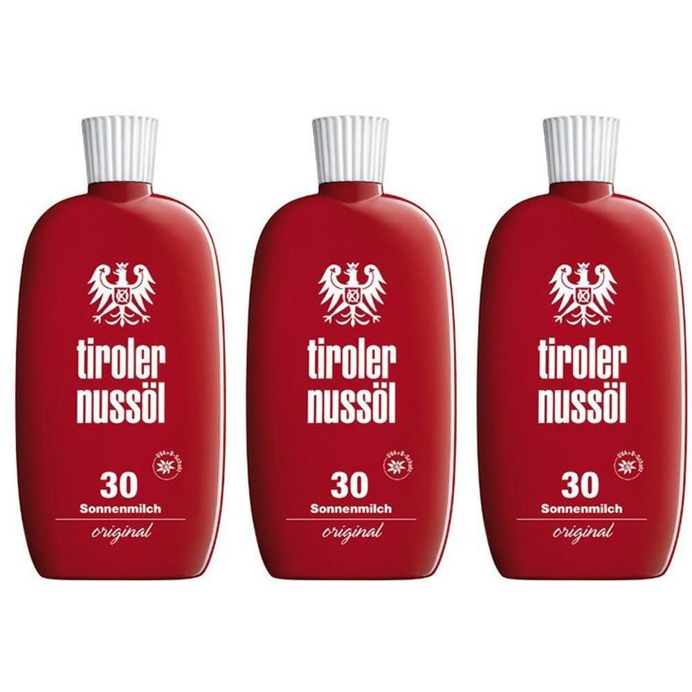 Tiroler Nussöl orig.Sonnenmilch wasserf.LSF 30 x3 3x150 ml Milch