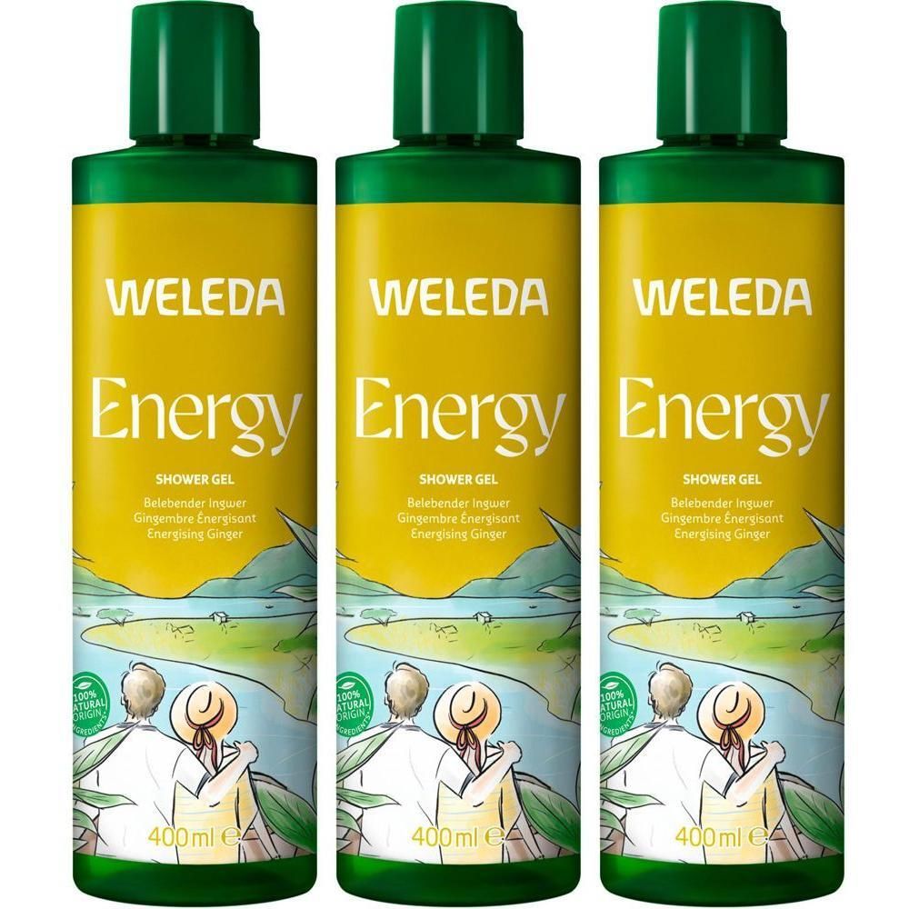 Weleda Energy Shower Gel Ingwer x3 3x400 ml Duschgel