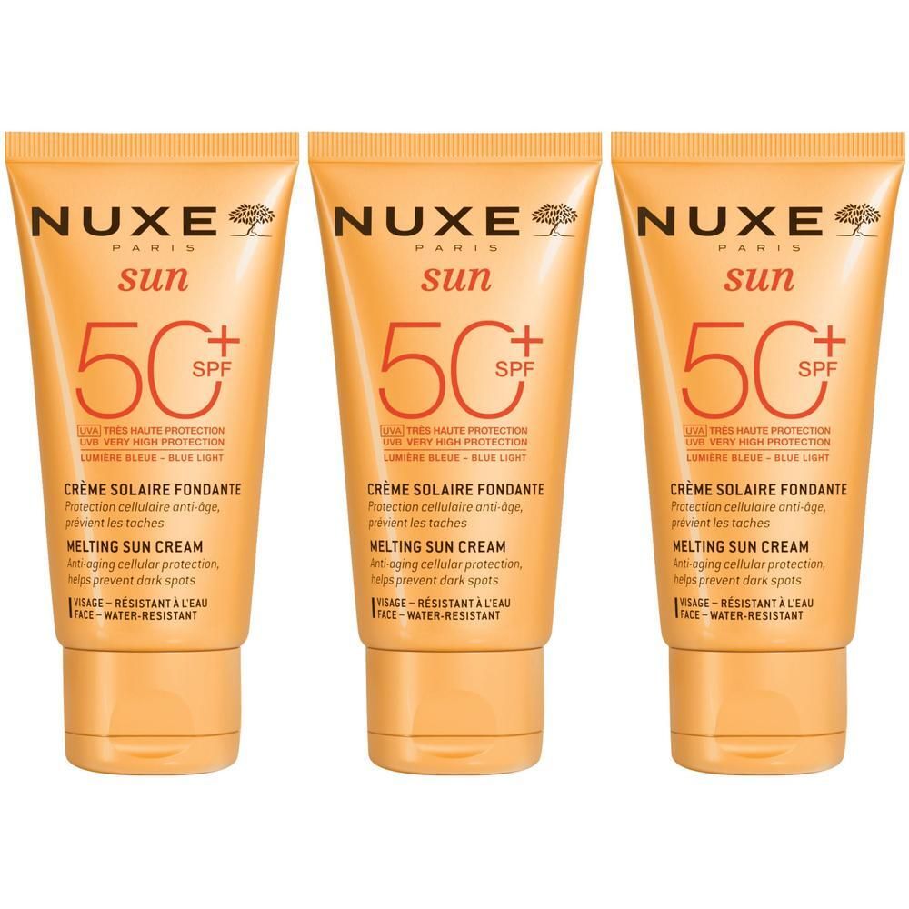 Nuxe Sun Sonnencreme Gesicht LSF 50 x3 3x50 ml Creme