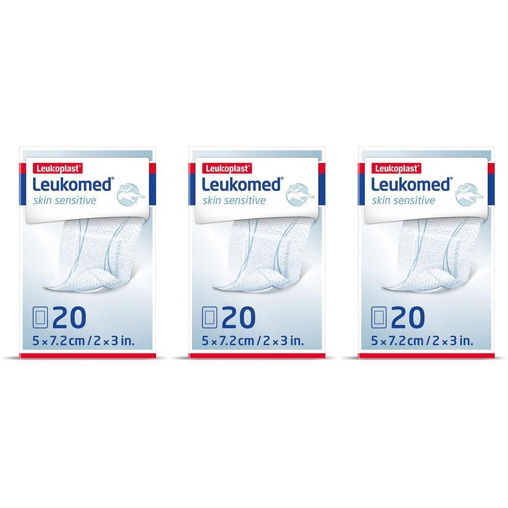 Leukomed skin sensitive steril 5x7,2 cm x3 3x20 St Pflaster