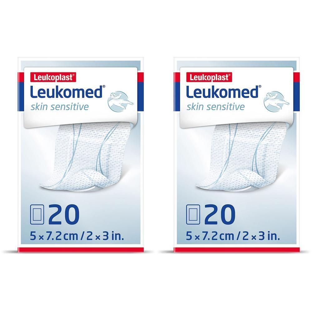 Leukomed skin sensitive steril 5x7,2 cm x2 2x20 St Pflaster
