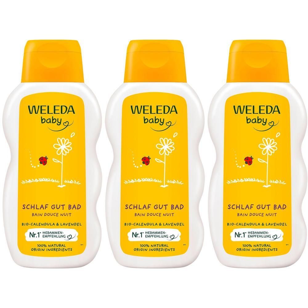 Weleda Calendula Schlaf Gut Bad x3 3x200 ml