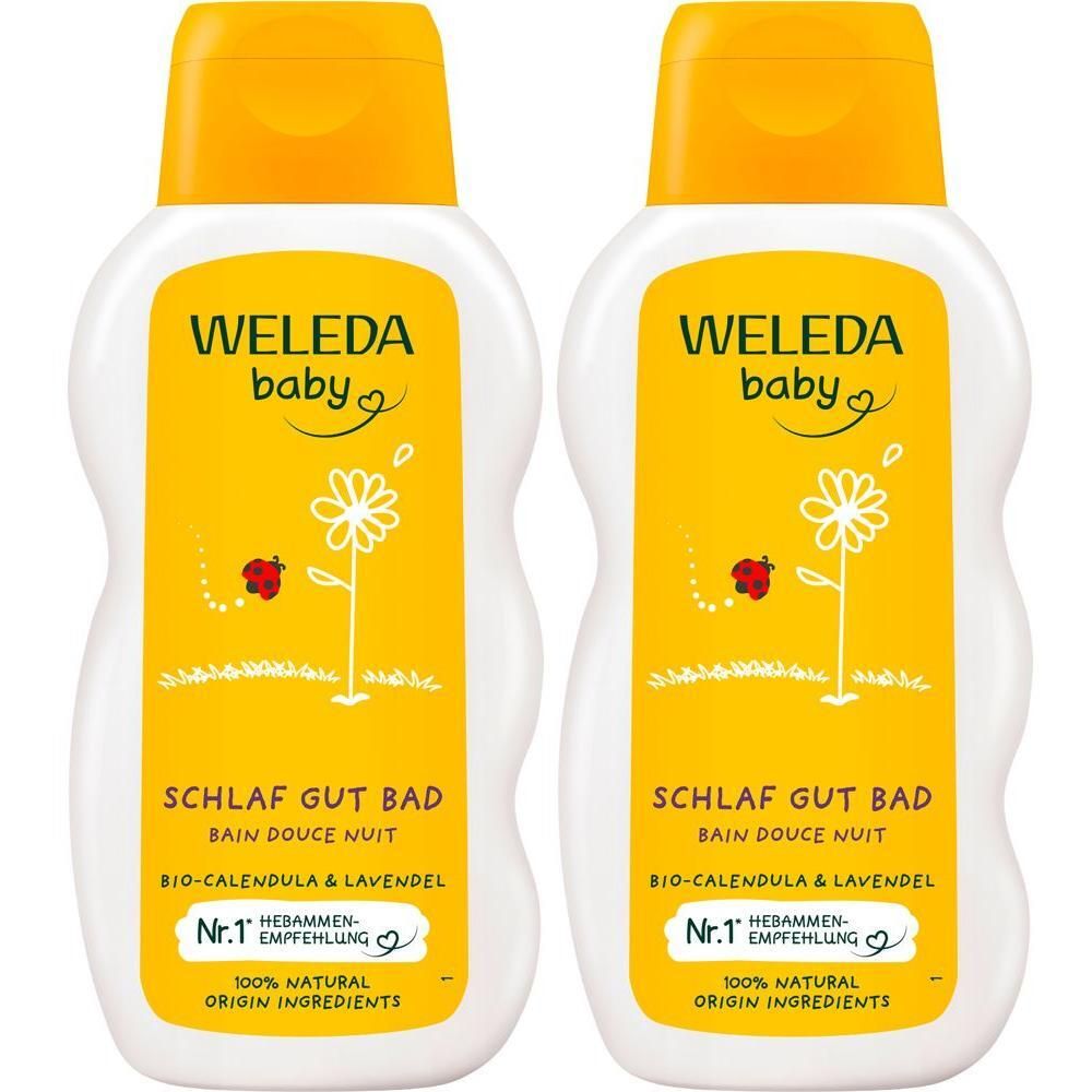 Weleda Calendula Schlaf Gut Bad x2 2x200 ml
