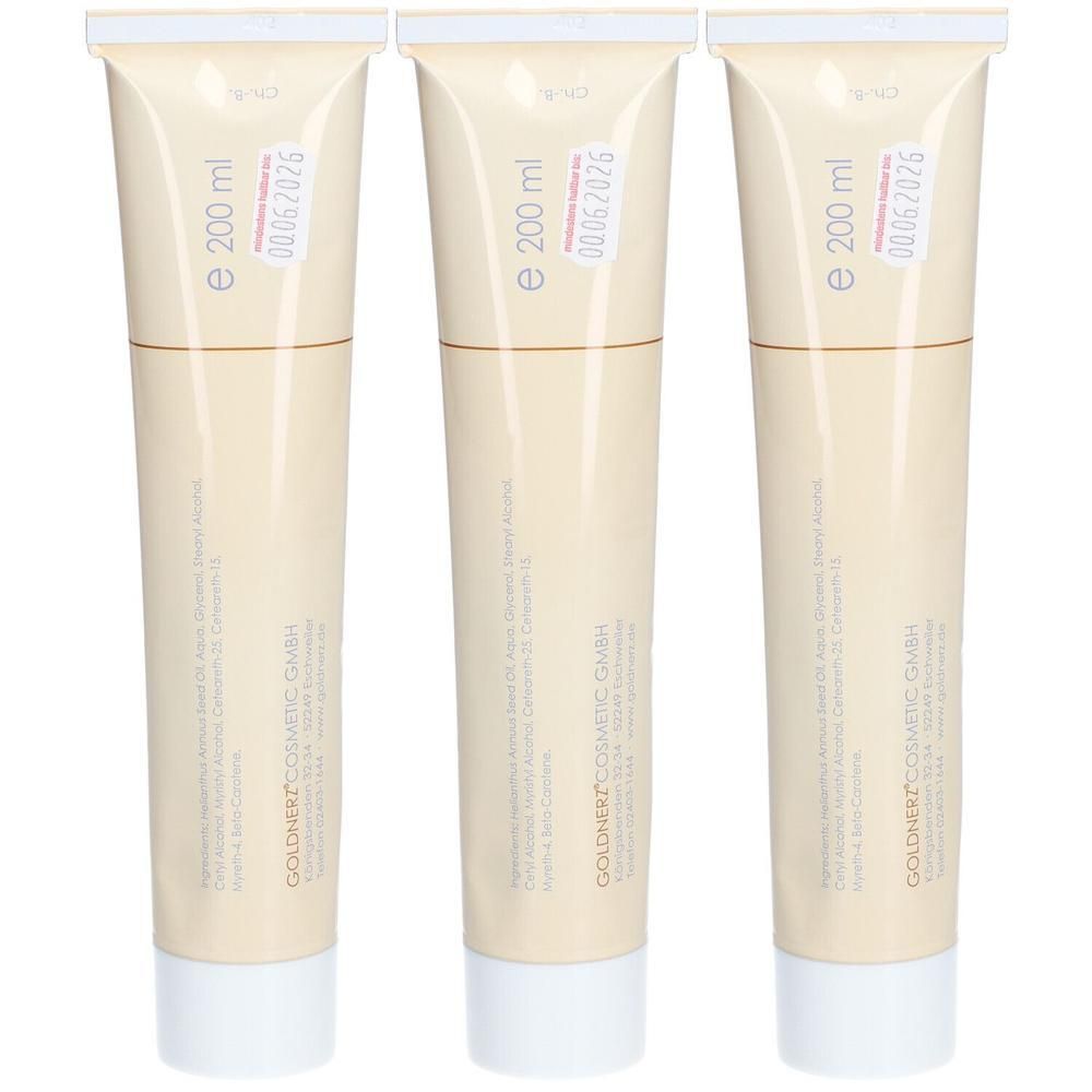 Goldnerz Pflegecreme ohne Duftstoff x3 3x200 ml Creme