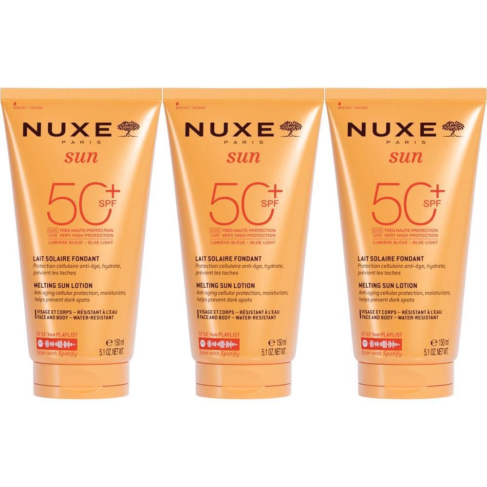 Nuxe Sun Sonnenmilch Gesicht & Körper LSF 50 x3 3x150 ml Creme